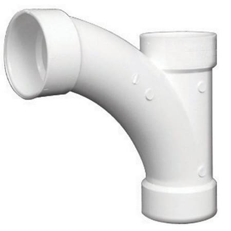 Charlotte Bath Charlotte PVC005011200HA 4 in. 140 Degree Long Turn Tee 44345